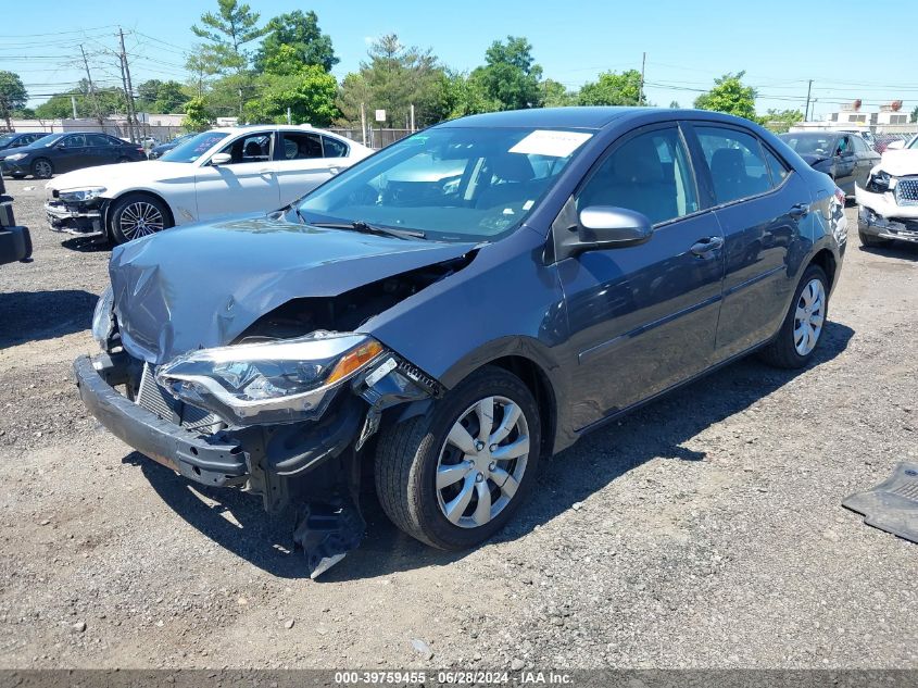 2016 Toyota Corolla L/Le/Le Pls/Prm/S/S Pls VIN: 2T1BURHE4GC733041 Lot: 39759455