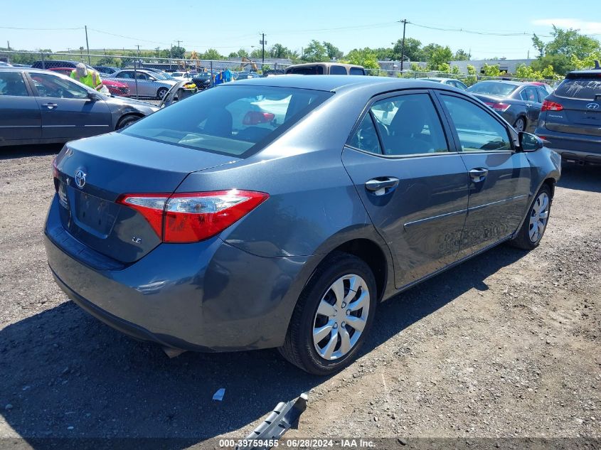 2016 Toyota Corolla L/Le/Le Pls/Prm/S/S Pls VIN: 2T1BURHE4GC733041 Lot: 39759455