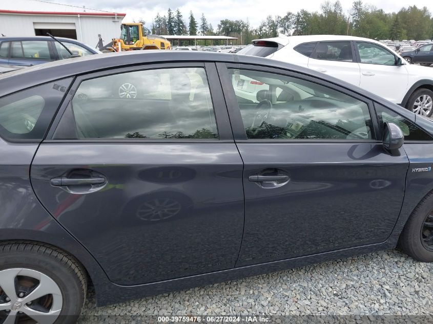 2013 Toyota Prius Two VIN: JTDKN3DU6D1693245 Lot: 39759476