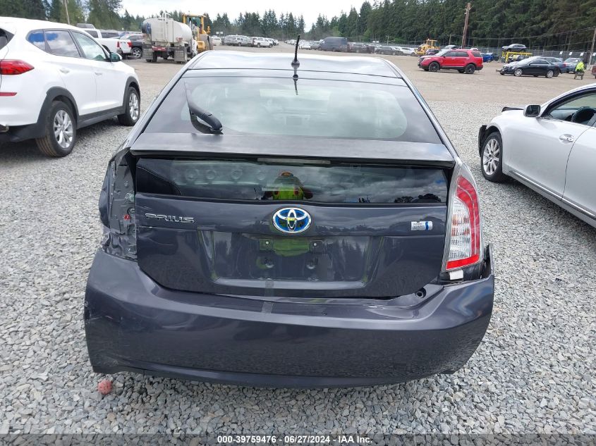 2013 Toyota Prius Two VIN: JTDKN3DU6D1693245 Lot: 39759476