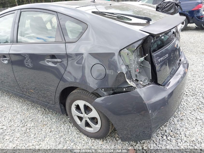 2013 Toyota Prius Two VIN: JTDKN3DU6D1693245 Lot: 39759476