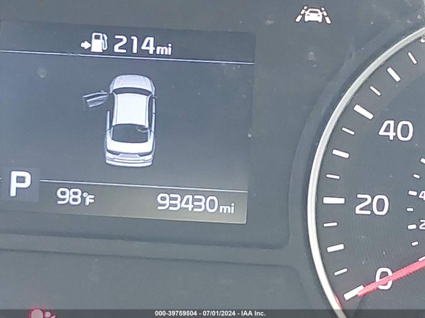 2019 Kia Optima Lx VIN: 5XXGT4L34KG337615 Lot: 39759504