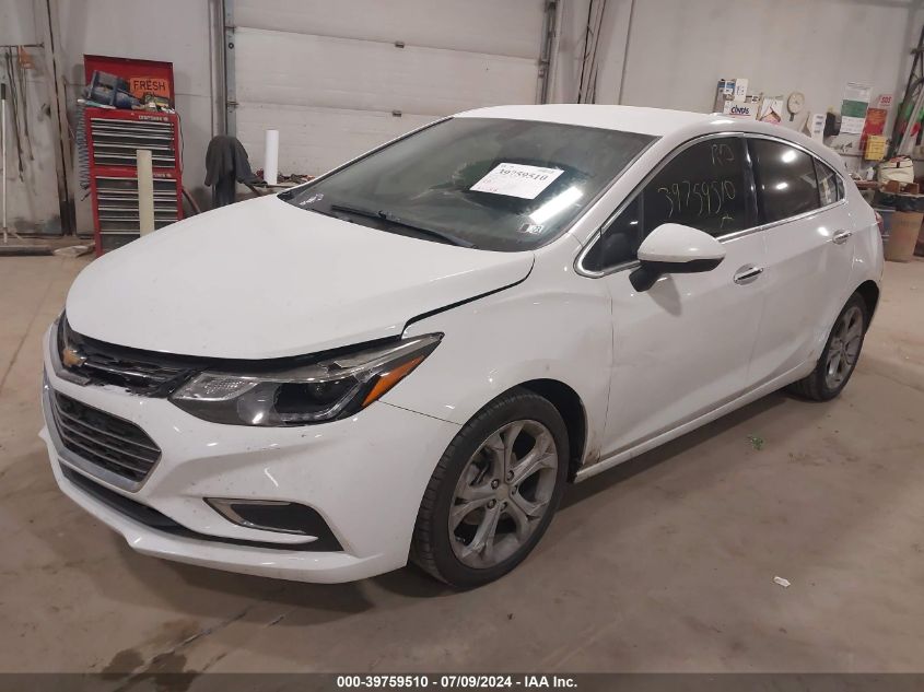 2018 Chevrolet Cruze Premier Auto VIN: 3G1BF6SM3JS601626 Lot: 39759510