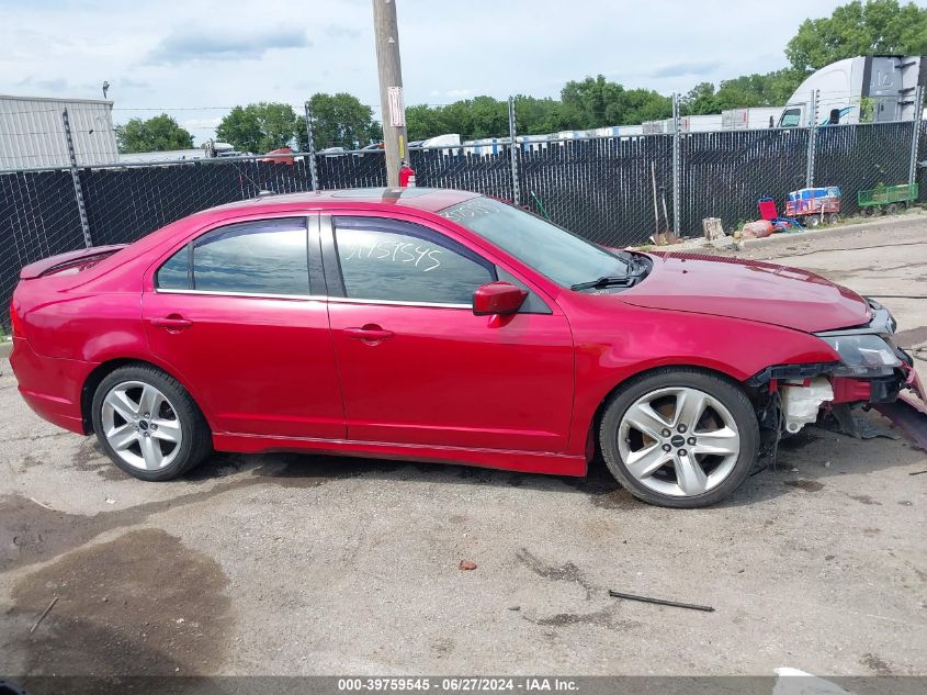2012 Ford Fusion Sport VIN: 3FAHP0DC3CR165697 Lot: 39759545