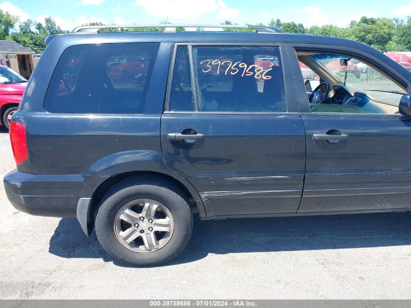 2004 Honda Pilot Ex-L VIN: 2HKYF18554H622156 Lot: 39759586