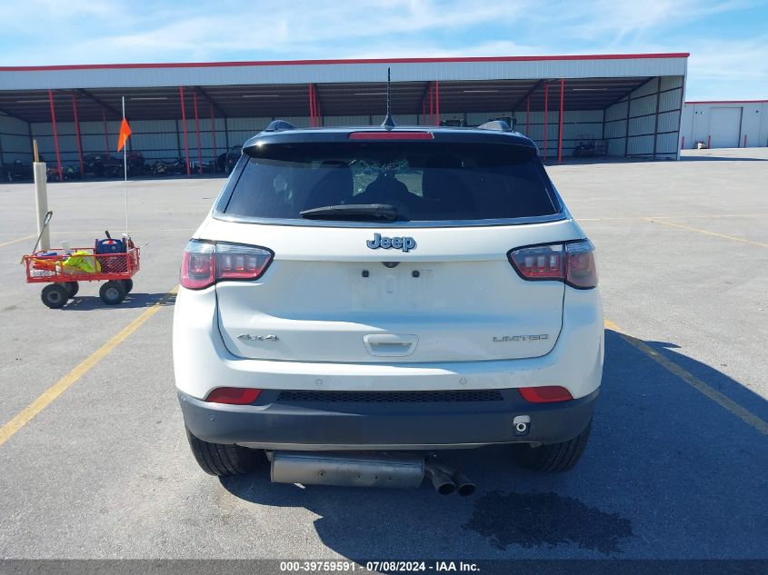 2018 Jeep Compass Limited 4X4 VIN: 3C4NJDCB3JT423893 Lot: 39759591