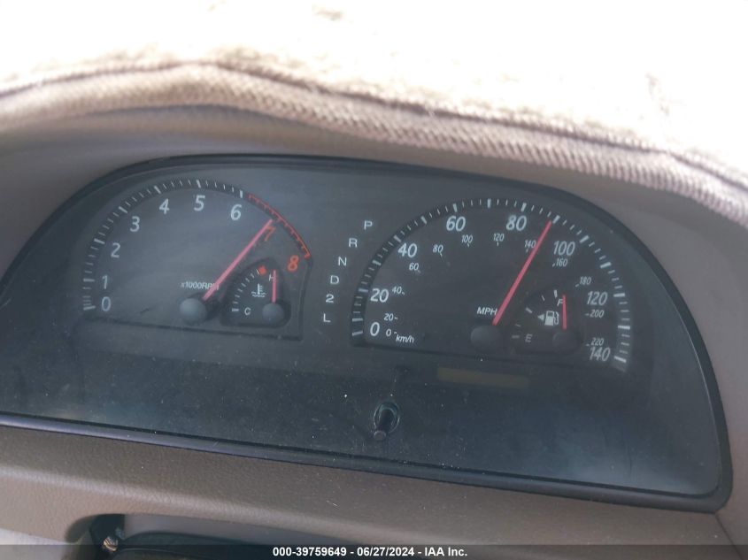 2004 Toyota Camry Le/Se/Std/Xle VIN: JTDBE32K140288076 Lot: 39759649