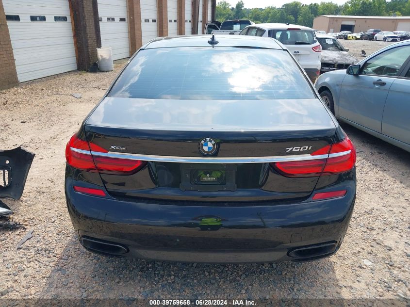 2016 BMW 750 Xi VIN: WBA7F2C59GG415946 Lot: 39759658