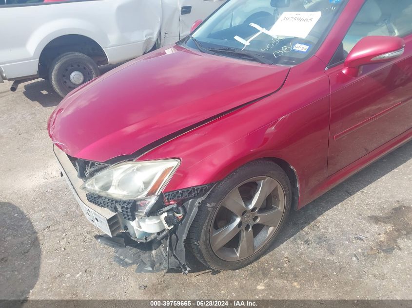 2010 Lexus Is 250C VIN: JTHFF2C27A2511386 Lot: 39759665