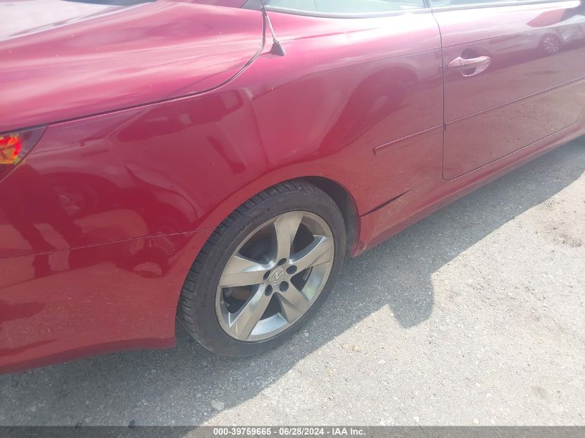 2010 Lexus Is 250C VIN: JTHFF2C27A2511386 Lot: 39759665