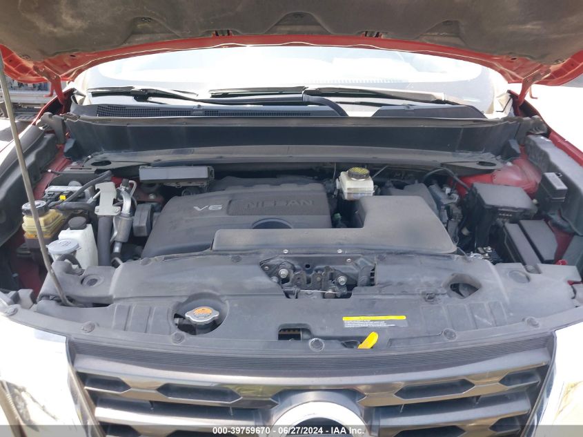 2017 Nissan Pathfinder S/Sv/Sl/Platinum VIN: 5N1DR2MN9HC677983 Lot: 39759670