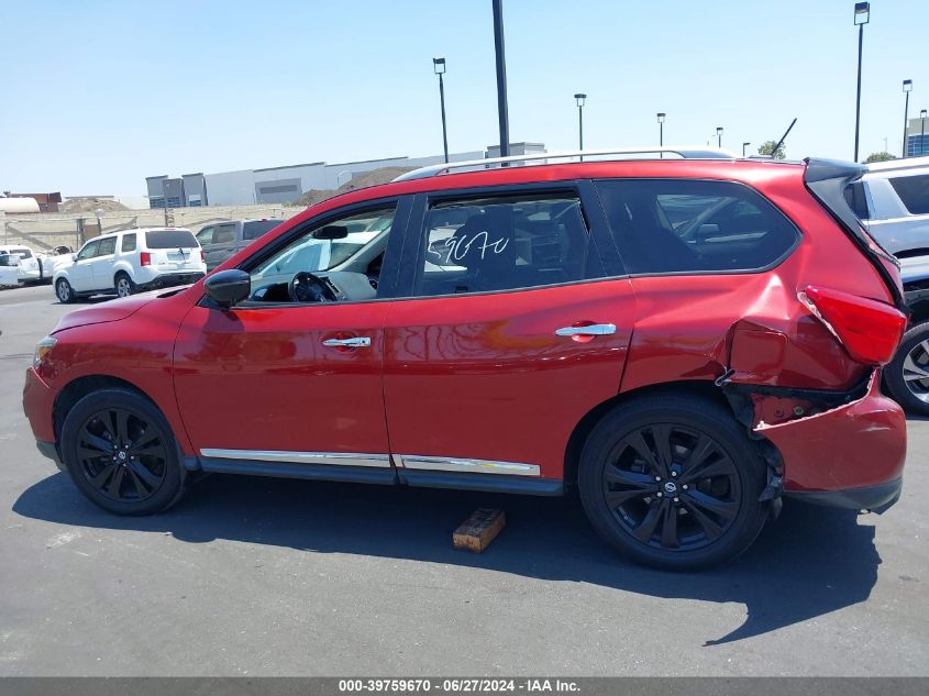 2017 Nissan Pathfinder S/Sv/Sl/Platinum VIN: 5N1DR2MN9HC677983 Lot: 39759670