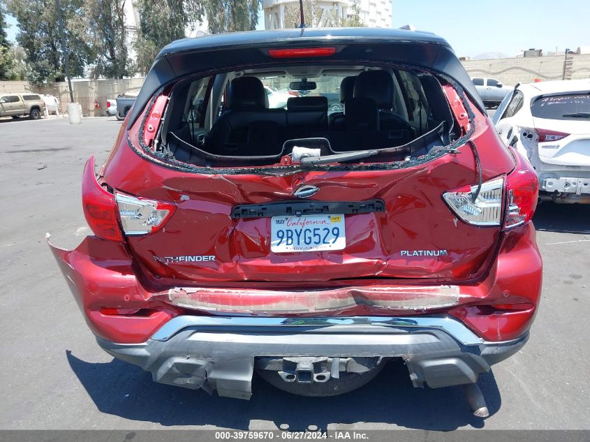 2017 Nissan Pathfinder S/Sv/Sl/Platinum VIN: 5N1DR2MN9HC677983 Lot: 39759670