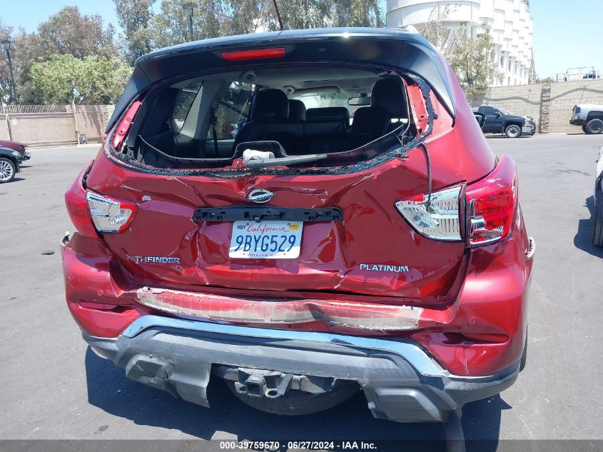 2017 Nissan Pathfinder S/Sv/Sl/Platinum VIN: 5N1DR2MN9HC677983 Lot: 39759670