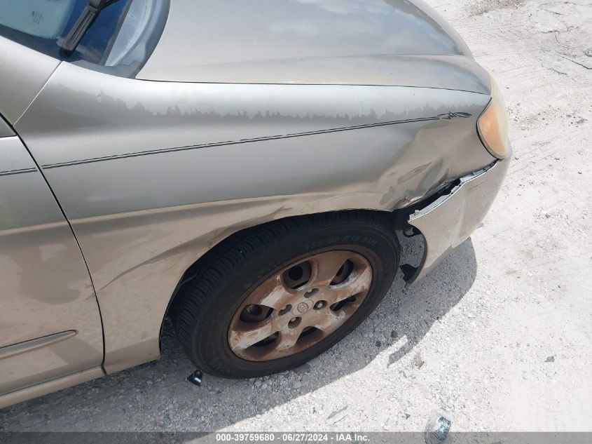 2006 Kia Spectra Ex/Lx/Sx VIN: KNAFE121165223924 Lot: 39759680