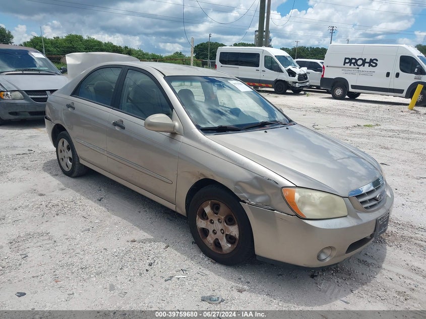 2006 Kia Spectra Ex/Lx/Sx VIN: KNAFE121165223924 Lot: 39759680