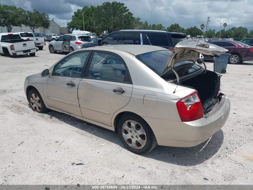 2006 Kia Spectra Ex/Lx/Sx VIN: KNAFE121165223924 Lot: 39759680