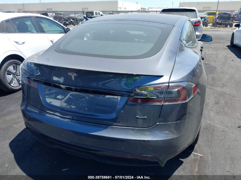 2021 Tesla Model S Plaid Tri Motor All-Wheel Drive VIN: 5YJSA1E69MF433283 Lot: 39759681