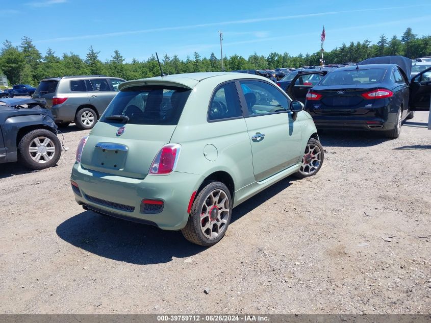 2013 Fiat 500 Sport VIN: 3C3CFFBR9DT544617 Lot: 39759712