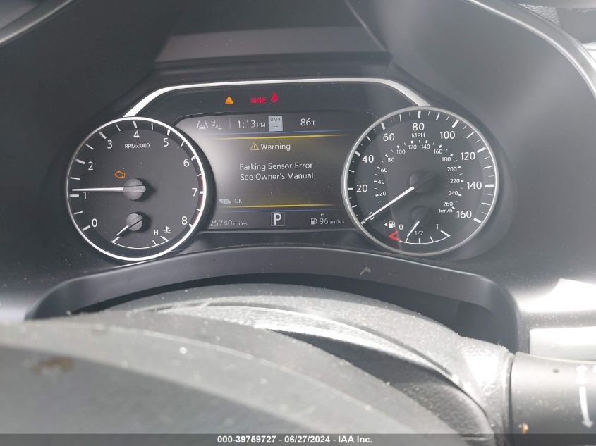 2022 Nissan Murano Sl Fwd VIN: 5N1AZ2CJ9NC109262 Lot: 39759727