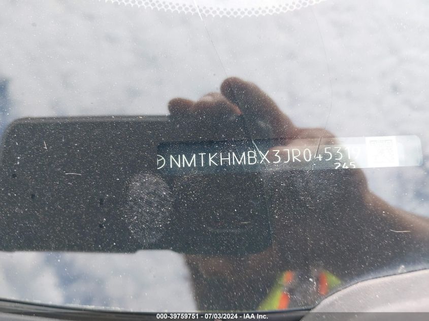 2018 Toyota C-Hr Xle/Xle Premium VIN: NMTKHMBX3JR045319 Lot: 39759751