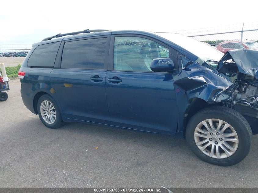 2012 Toyota Sienna Xle V6 8 Passenger VIN: 5TDYK3DC1CS243773 Lot: 39759753