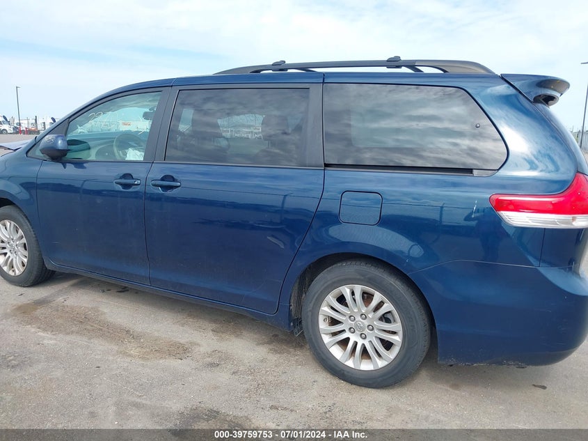 2012 Toyota Sienna Xle V6 8 Passenger VIN: 5TDYK3DC1CS243773 Lot: 39759753