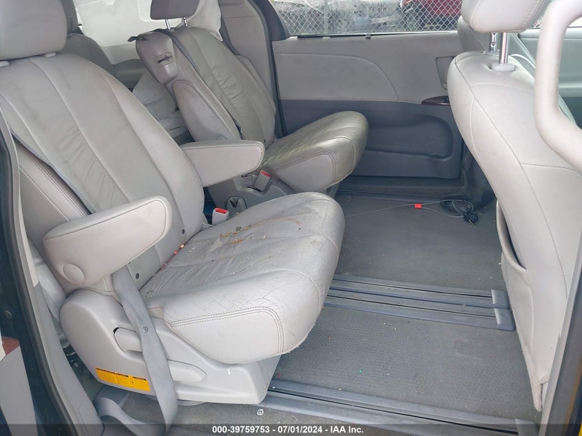 2012 Toyota Sienna Xle V6 8 Passenger VIN: 5TDYK3DC1CS243773 Lot: 39759753