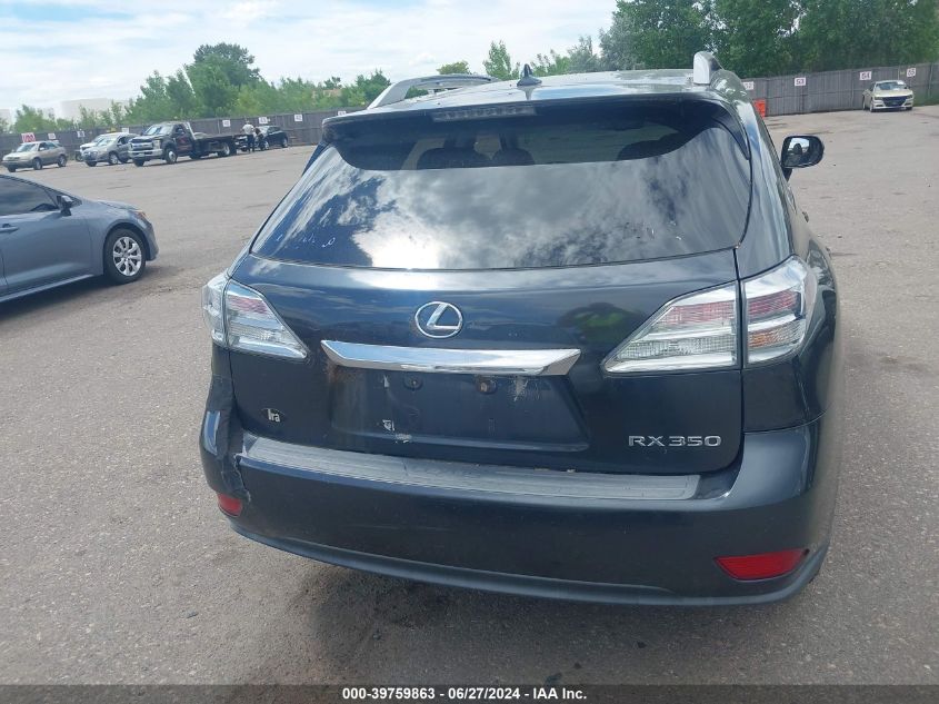 2011 Lexus Rx 350 VIN: 2T2BK1BA7BC086877 Lot: 39759863