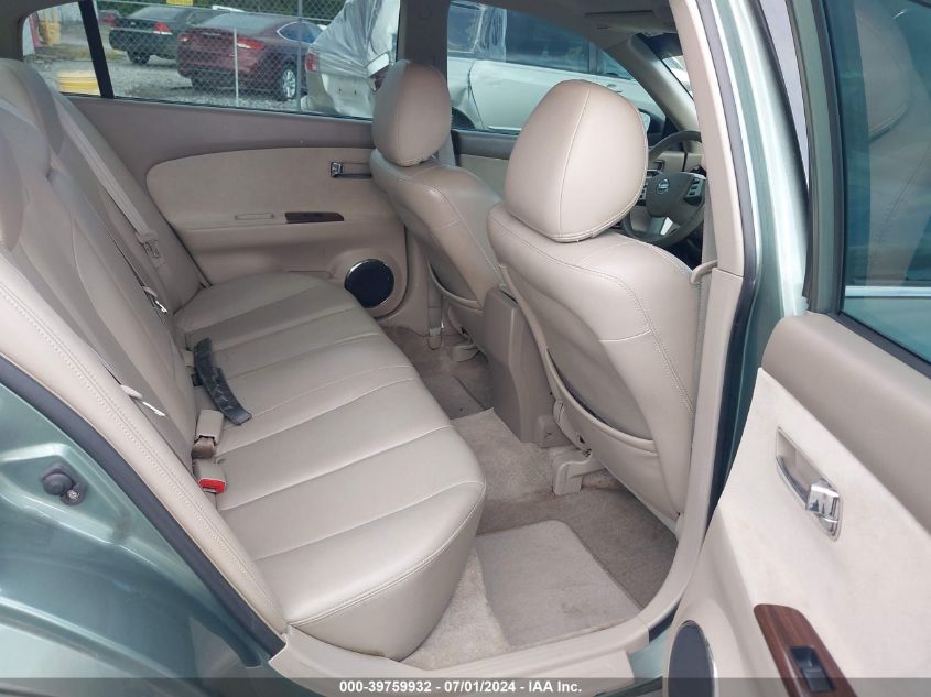 2005 Nissan Altima 3.5 Sl VIN: 1N4BL11D25C386844 Lot: 39759932