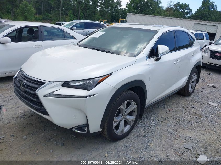 2017 Lexus Nx 200T VIN: JTJYARBZ6H2070843 Lot: 39760016