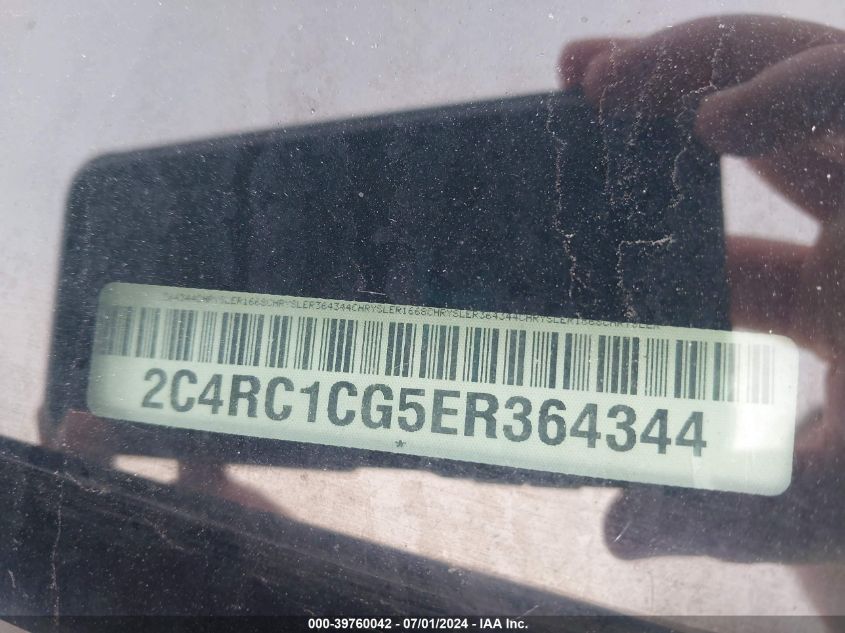 2014 Chrysler Town & Country Touring-L 30Th Anniversary VIN: 2C4RC1CG5ER364344 Lot: 39760042