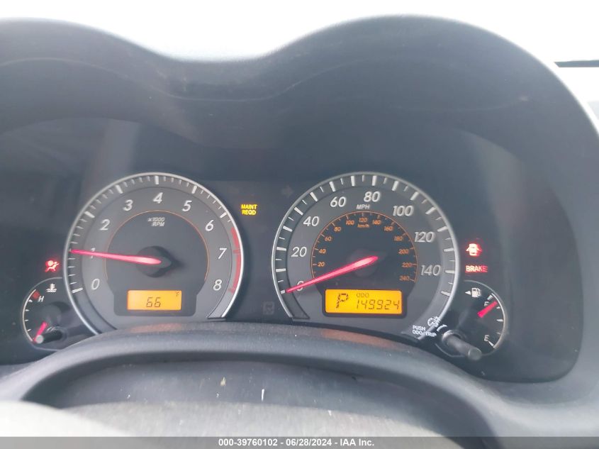 2010 Toyota Corolla S/Le/Xle VIN: 2T1BU4EE8AC532595 Lot: 39760102