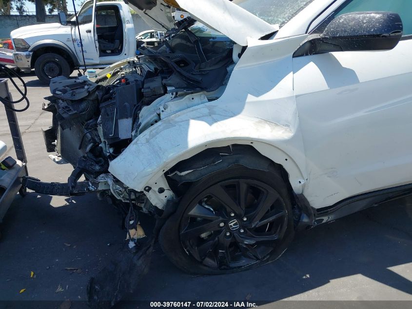 2022 Honda Hr-V 2Wd Sport VIN: 3CZRU5H15NM742527 Lot: 39760147