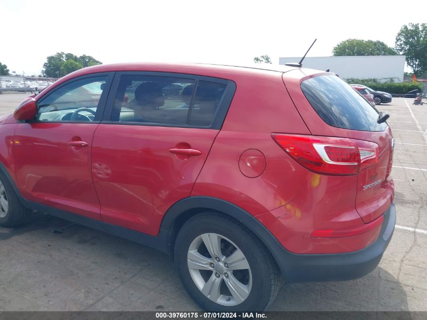 2012 Kia Sportage Lx VIN: KNDPB3A24C7327636 Lot: 39760175