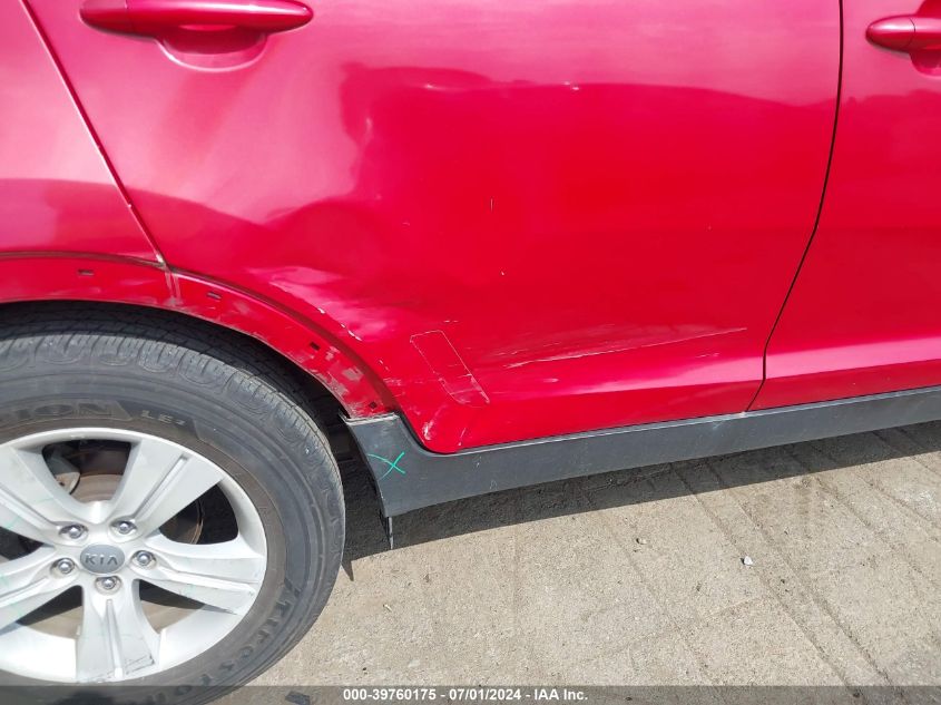 2012 Kia Sportage Lx VIN: KNDPB3A24C7327636 Lot: 39760175