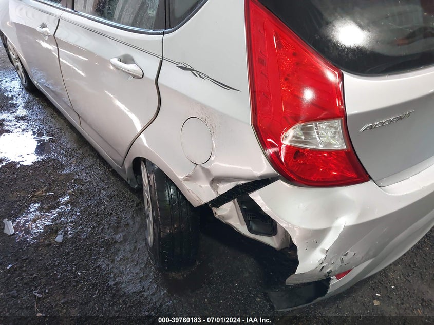 2012 Hyundai Accent Gs VIN: KMHCT5AE0CU024268 Lot: 39760183
