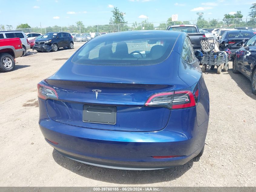 2023 Tesla Model 3 Rear-Wheel Drive VIN: 5YJ3E1EA0PF610143 Lot: 39760185