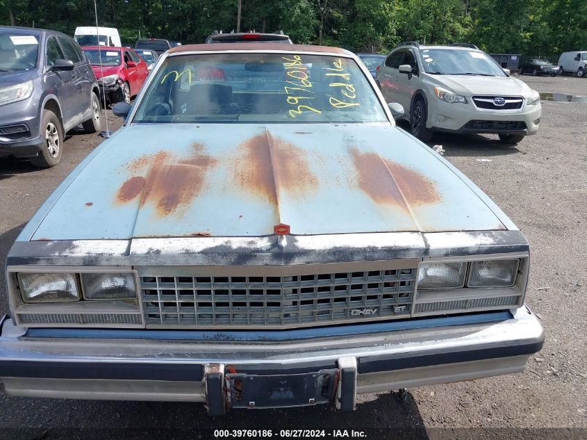 1984 Chevrolet El Camino VIN: 1GCCW80H7ER141702 Lot: 39760186