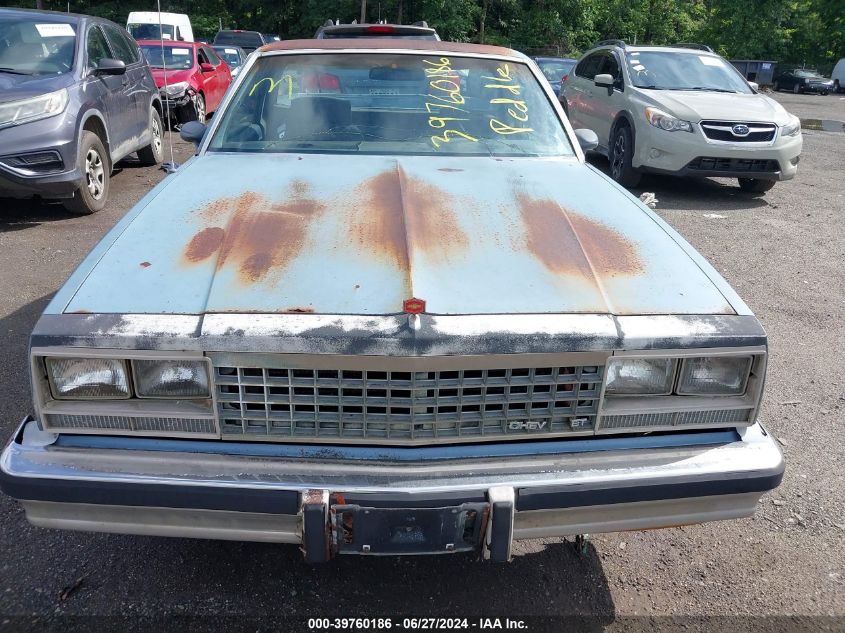 1984 Chevrolet El Camino VIN: 1GCCW80H7ER141702 Lot: 39760186