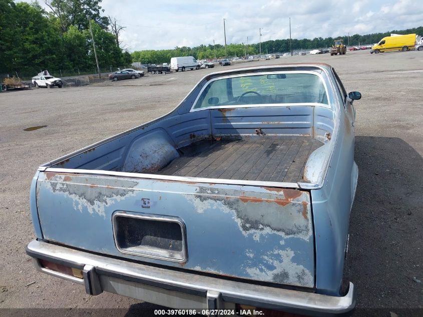 1984 Chevrolet El Camino VIN: 1GCCW80H7ER141702 Lot: 39760186