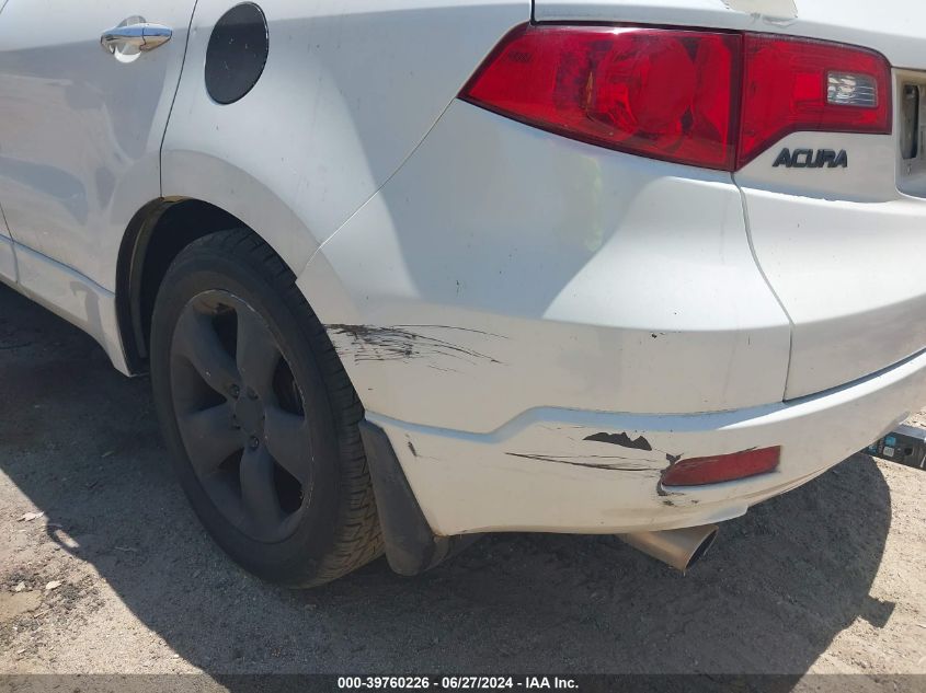 2008 Acura Rdx VIN: 5J8TB18228A018641 Lot: 39760226