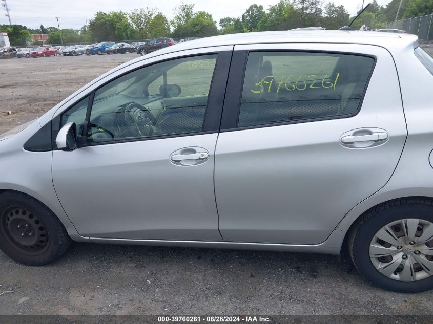 2012 Toyota Yaris VIN: JTDKTUD3XCD521171 Lot: 39760261