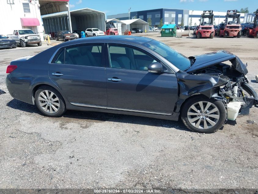 2011 Toyota Avalon Limited VIN: 4T1BK3DB5BU406301 Lot: 39760294