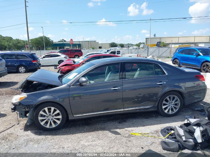 2011 Toyota Avalon Limited VIN: 4T1BK3DB5BU406301 Lot: 39760294