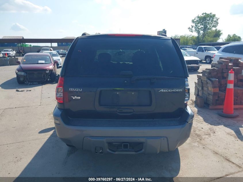 2008 Isuzu Ascender S VIN: 4NUDS13S982700599 Lot: 39760297