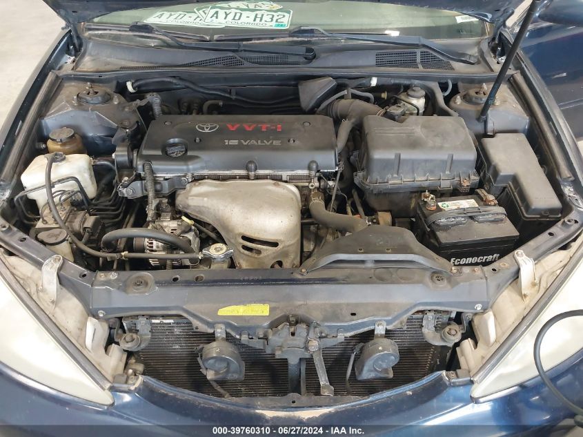 2003 Toyota Camry Le VIN: 4T1BE32KX3U250543 Lot: 39760310