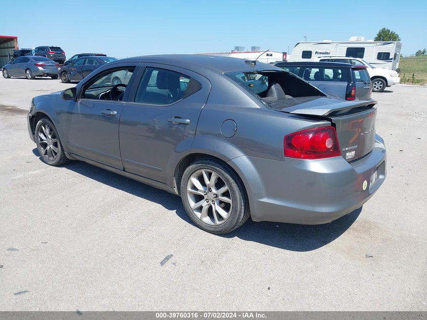 2013 Dodge Avenger R/T VIN: 1C3CDZBG0DN562333 Lot: 39760316