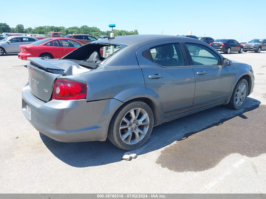 2013 Dodge Avenger R/T VIN: 1C3CDZBG0DN562333 Lot: 39760316