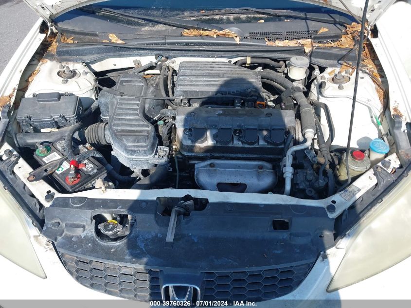 2004 Honda Civic Vp VIN: 1HGEM22124L082444 Lot: 39760326